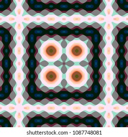 Abstract geometric vector artwork. Pattern for print, cloth design, wallpaper, carpet, puzzles, posters or fliers.