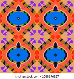 Abstract geometric vector artwork. Pattern for print, cloth design, wallpaper, carpet, puzzles, posters or fliers.