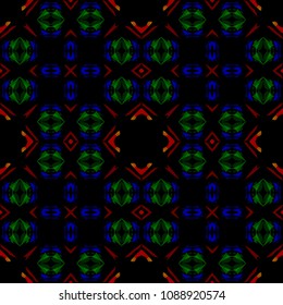 Abstract geometric vector artwork. Pattern for print, cloth design, wallpaper, carpet, puzzles, posters or fliers.