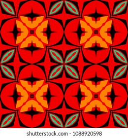Abstract geometric vector artwork. Pattern for print, cloth design, wallpaper, carpet, puzzles, posters or fliers.