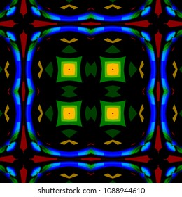 Abstract geometric vector artwork. Pattern for print, cloth design, wallpaper, carpet, puzzles, posters or fliers.