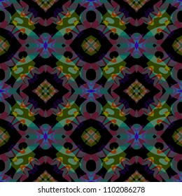 Abstract geometric vector artwork. Pattern for print, cloth design, wallpaper, carpet, puzzles, posters or fliers.