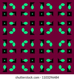 Abstract geometric vector artwork. Pattern for print, cloth design, wallpaper, carpet, puzzles, posters or fliers.