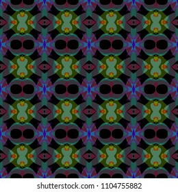 Abstract geometric vector artwork. Pattern for print, cloth design, wallpaper, carpet, puzzles, posters or fliers.