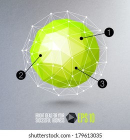 Abstract geometric vector background. 