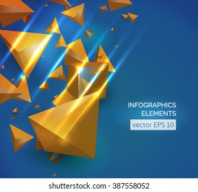 Abstract geometric vector background