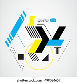 Abstract geometric vector background