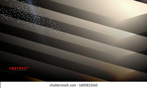 Abstract geometric vector background. black and white gradient shape design. New texture for your design.
