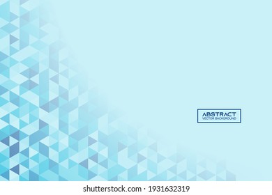 Abstract geometric vector background blue triangle shape pattern