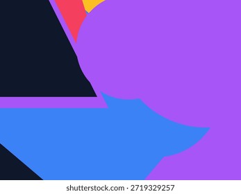 Fondo geométrico Abstractas del Vector con las Formas superpuestas coloridas, los triángulos y los círculos