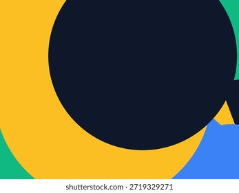 Abstract geometric vector background with colorful overlapping shapes, triangles and circles