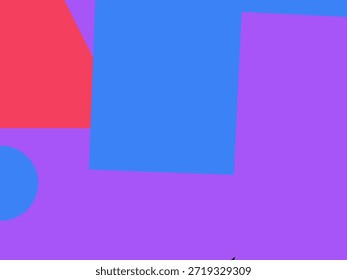 Abstract geometric vector background with colorful overlapping shapes, triangles and circles