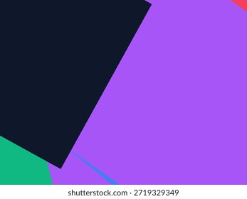 Abstract geometric vector background with colorful overlapping shapes, triangles and circles