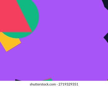 Fondo geométrico Abstractas del Vector con las Formas superpuestas coloridas, los triángulos y los círculos