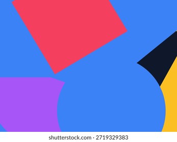 Fondo geométrico Abstractas del Vector con las Formas superpuestas coloridas, los triángulos y los círculos