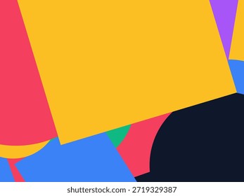 Fondo geométrico Abstractas del Vector con las Formas superpuestas coloridas, los triángulos y los círculos