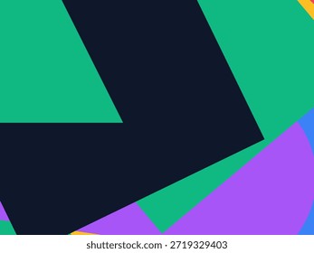 Fondo geométrico Abstractas del Vector con las Formas superpuestas coloridas, los triángulos y los círculos