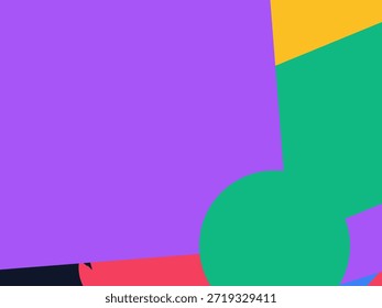 Fondo geométrico Abstractas del Vector con las Formas superpuestas coloridas, los triángulos y los círculos