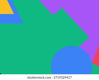 Fondo geométrico Abstractas del Vector con las Formas superpuestas coloridas, los triángulos y los círculos