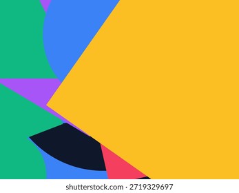 Fondo geométrico Abstractas del Vector con las Formas superpuestas coloridas, los triángulos y los círculos