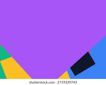 Abstract geometric vector background with colorful overlapping shapes, triangles and circles