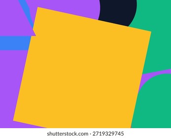Abstract geometric vector background with colorful overlapping shapes, triangles and circles
