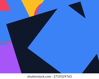 Fondo geométrico Abstractas del Vector con las Formas superpuestas coloridas, los triángulos y los círculos