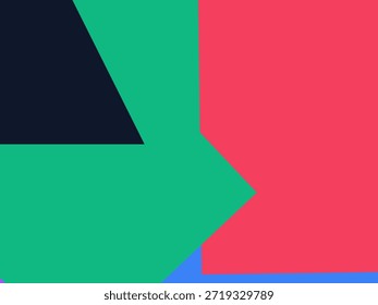 Abstract geometric vector background with colorful overlapping shapes, triangles and circles
