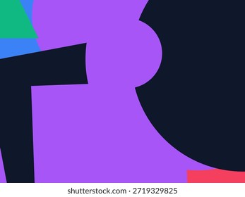 Abstract geometric vector background with colorful overlapping shapes, triangles and circles