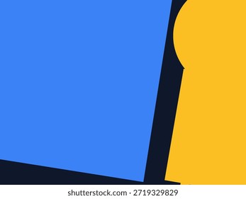 Abstract geometric vector background with colorful overlapping shapes, triangles and circles