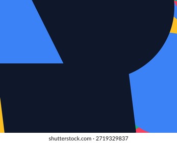 Fondo geométrico Abstractas del Vector con las Formas superpuestas coloridas, los triángulos y los círculos
