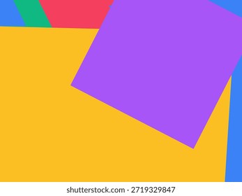Abstract geometric vector background with colorful overlapping shapes, triangles and circles