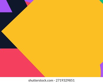 Abstract geometric vector background with colorful overlapping shapes, triangles and circles