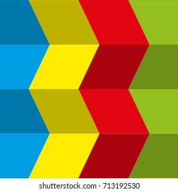 Abstract Geometric Vector Background with Colorful Squares