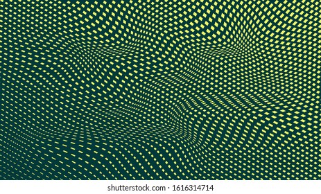 Abstract geometric vector background of diagonal wavy colored rectangles. Stock vector illustration, modern colors for cover design, textiles, theme design backgrounds and textures.
