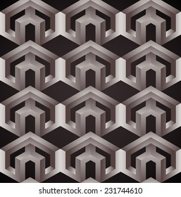 Abstract geometric vector background. Futuristic style card. Elegant background for business presentations. 