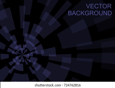 Abstract geometric vector background with gear shape