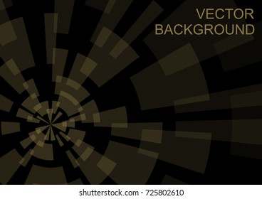 Abstract geometric vector background with gear shape