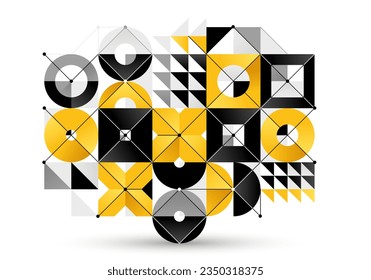 Abstract geometric vector background isolated, tech style engine looks like composition, innovate technology data information concept.