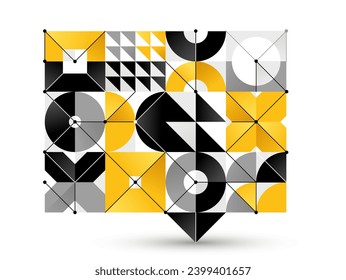 Abstract geometric vector background isolated, tech style engine looks like composition, innovate technology data information concept.
