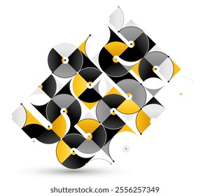 Abstract geometric vector background isolated, tech style engine looks like composition, innovate technology data information concept.