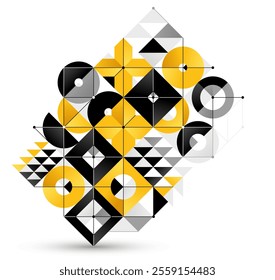 Abstract geometric vector background isolated, tech style engine looks like composition, innovate technology data information concept.