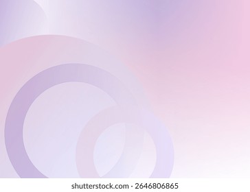 Fundo vetorial geométrico abstrato em tons pastel lavanda, azul bebê e rosa com design mínimo e layout moderno limpo