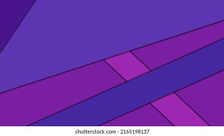 Abstract geometric vector background in Material design style with a limited harmonized palette, with concentric circles and rotated rectangles with shadows, imitating cut paper.