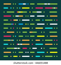 Abstract Geometric vector background on Green