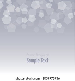 Abstract geometric vector background with pentagons