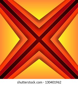 Abstract geometric vector background red