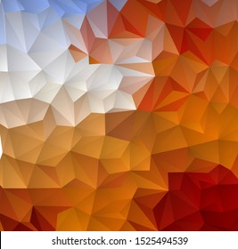 Abstract geometric vector background, red, orange and light triangles for brochure, website, flyer design.