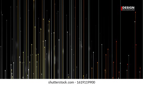 Abstract geometric vector background. straight lines with black background . New texture for your design.