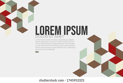 Abstract geometric vector background. Geometric background template for covers, flyers, banners, posters and placards, presentations and books. Vector of modern abstract triangular background.